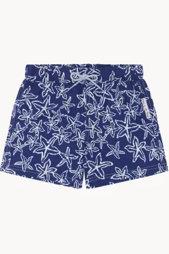 Boardshorts|Babes In The Shade Boys Starfish Boardshort Blue/white