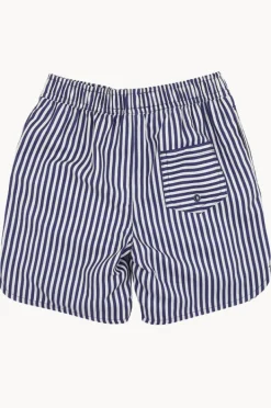 Boardshorts|Minihaha Boys Stripe Boardshort Navy
