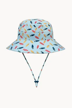 Hats|Bedhead Boys Surfboard Classic Bucket Sunhat Light Blue
