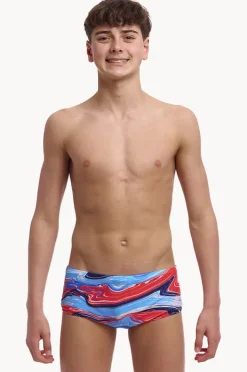 Trunks|Funky Trunks Boys Wave Craze Trunk Blue/red