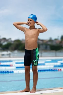 Jammers|Zoggs Boys Xfile Mid Jammer Black/green