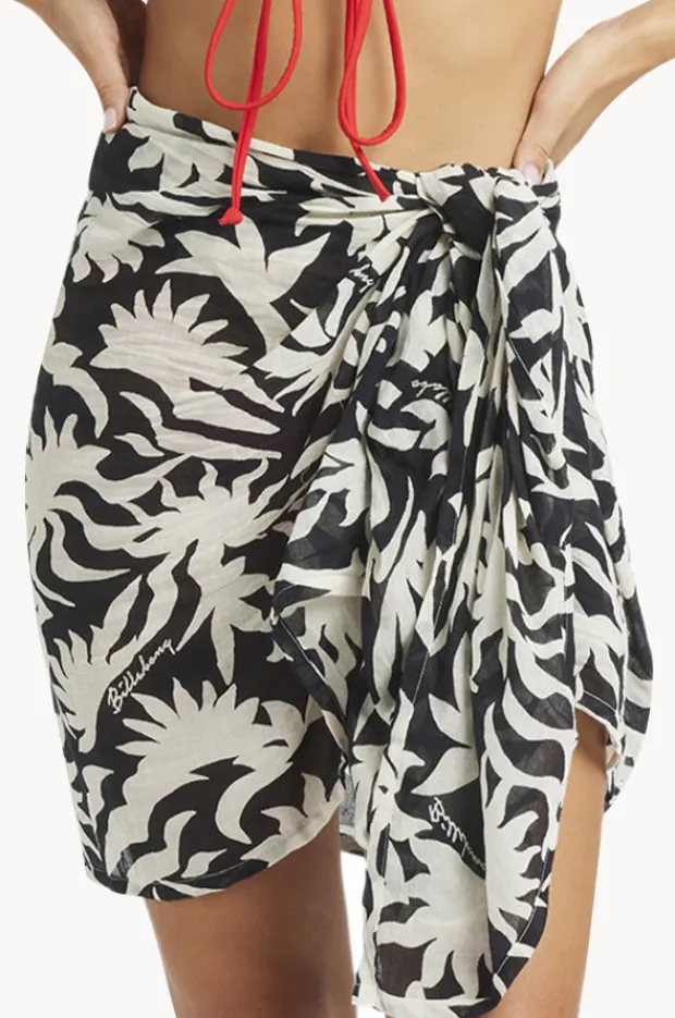 Sarongs|Billabong By My Side Sarong Black/White