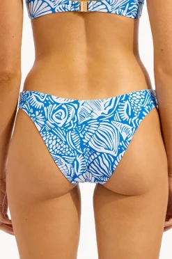 Bottoms|Seafolly C Shells High Cut Pant Sapphire