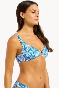 Bikini Tops|Seafolly C Shells Ring Front Tank Sapphire