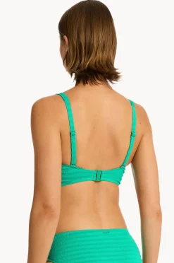 Bikini Tops|Sea Level Capri Cross Front Bra Evergreen