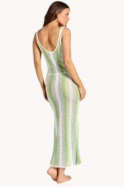 Dresses|Tigerlily Capri Mara Midi Dress Green/blue