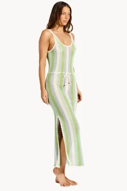 Dresses|Tigerlily Capri Mara Midi Dress Green/blue