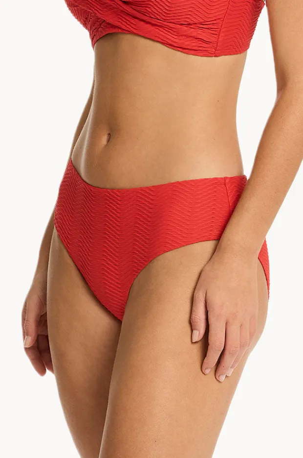 Bottoms|Sea Level Caracus Mid Bikini Pant Spice