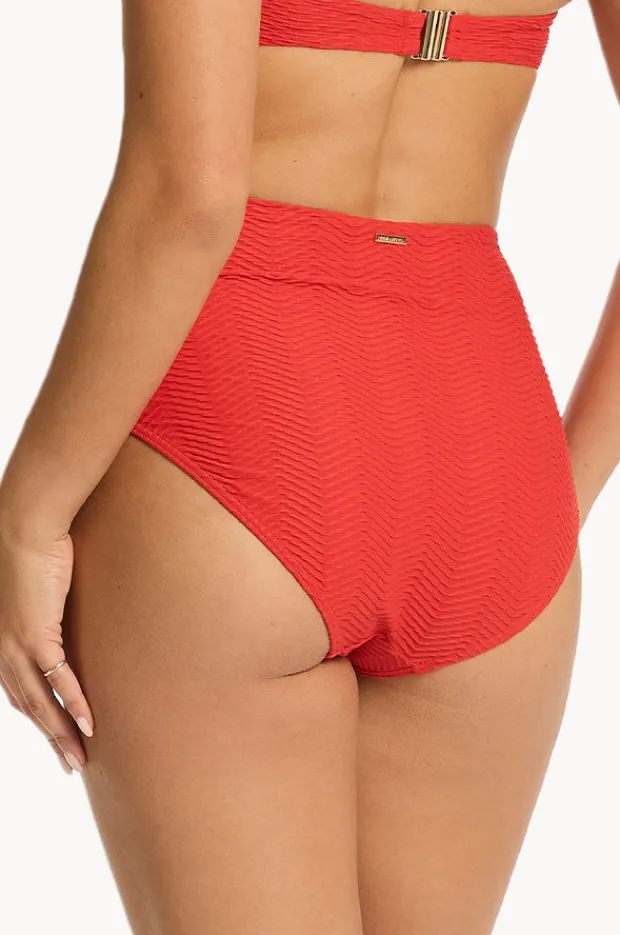 Bottoms|Sea Level Caracus Panelled High Waist Pant Spice