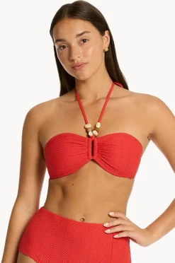 Bikini Tops|Sea Level Caracus Ring Bandeau Spice