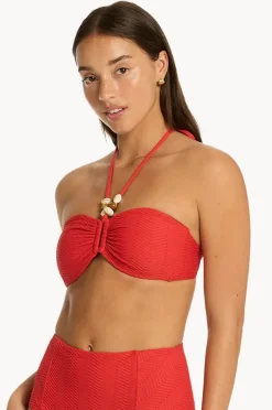 Bikini Tops|Sea Level Caracus Ring Bandeau Spice