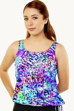 Tankini Tops|T.h.e. Swimwear Caribbean Tankini Separate + Blue/Pink
