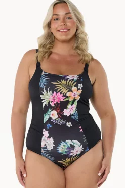 One Pieces|Capriosca Carnival Tank One Piece Black/multi