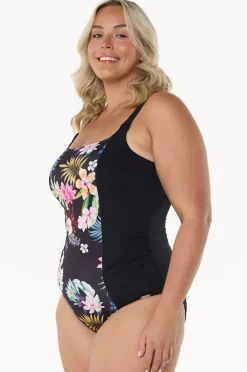 One Pieces|Capriosca Carnival Tank One Piece Black/multi