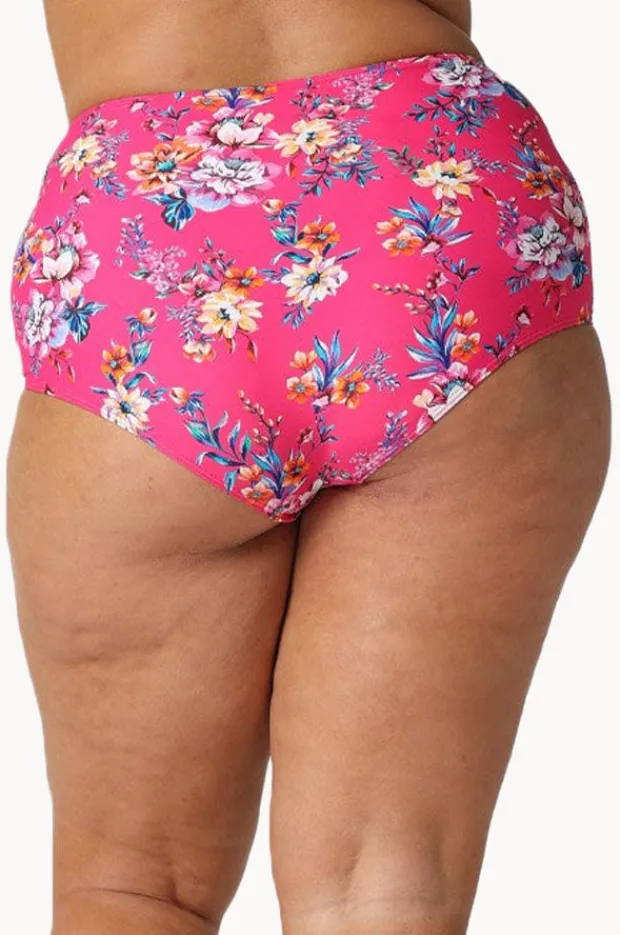 Bottoms|Capriosca Castaway High Waisted Pant Hot pink