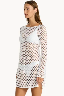 Dresses|Sea Level Castaway Mesh Cover Up White