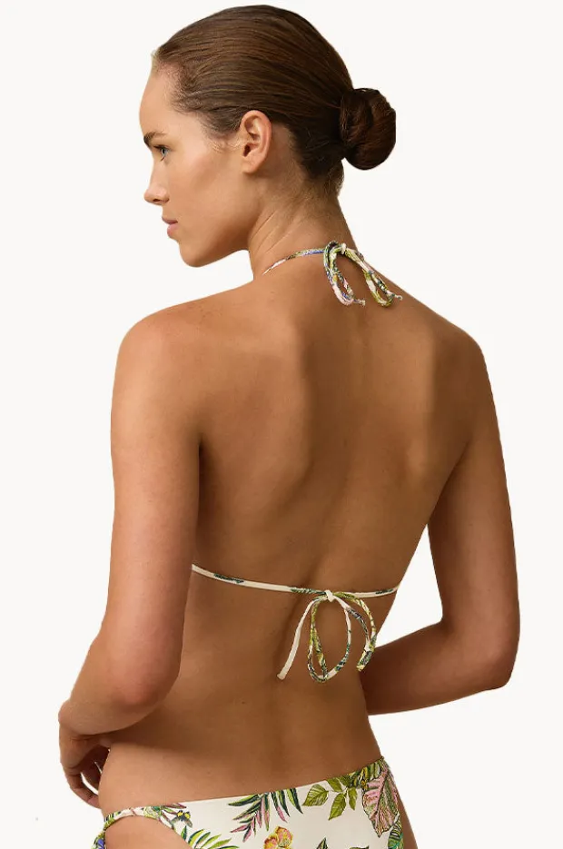 Bikini Tops|Monte u0026 Lou Catalina Avoca Slide Tri White/green