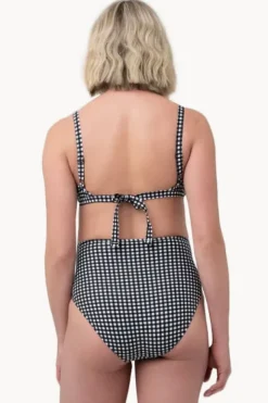 Bikini Sets|Ripe Maternity Check Nursing Bikini Set Black/White