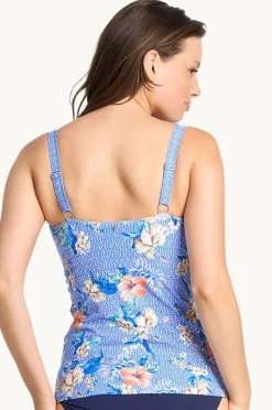 Tankini Tops|Sunseeker Chilio F/G Cup Ruched Tankini Separate Blue