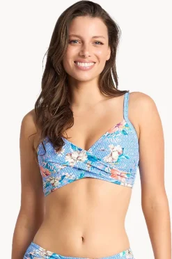 Bikini Tops|Sunseeker Chilio Twist Front Bralette Blue