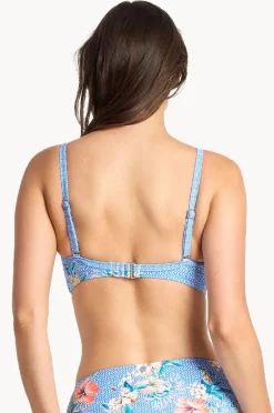 Bikini Tops|Sunseeker Chilio Twist Front Bralette Blue