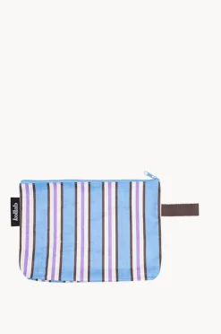 Travel|Kollab Choc Stripe Clutch Blue