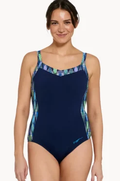 One Pieces|Zoggs Circus Ankor Clipback One Piece Navy/blue