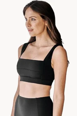 Bikini Tops|Une Piece Classic Square Neck Bralette Black