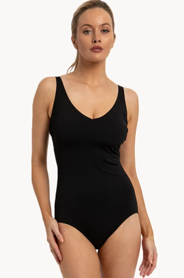 One Pieces|Poolproof Classics E/F Cup One Piece BLACK