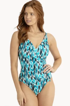 One Pieces|Jantzen Cloud 9 DD/E Cup Gathered Surplice One Piece Arctic