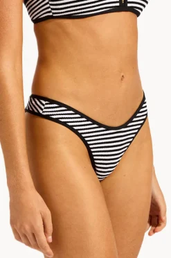 Bottoms|Seafolly Clubhouse Scoop High Cut Rio Pant Black