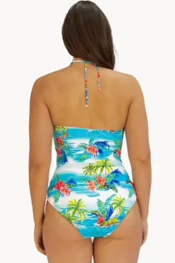 One Pieces|Baku Cocos Islands Bandeau One Piece White