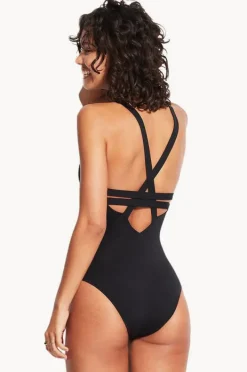 One Pieces|Seafolly Collective Deep V One Piece Black