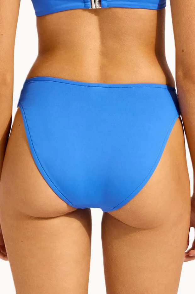 Bottoms|Seafolly Collective High Leg Ruched Side Pant Sapphire