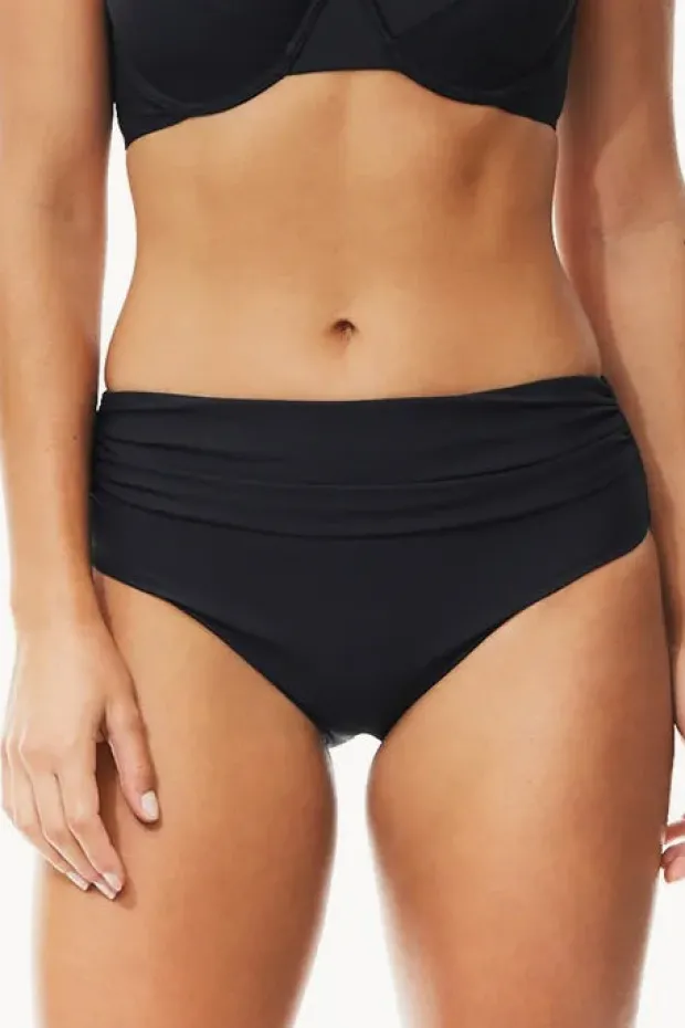 Bottoms|Moontide Contours High Ruched Front Pant Black