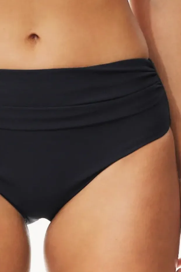 Bottoms|Moontide Contours High Ruched Front Pant Black