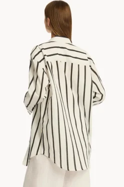 Overswim|Sea Level Corfu Stripe Shirt Black