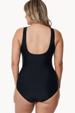 One Pieces|Jantzen Cosmopolitan Mesh Bar High Neck One Piece BLACK