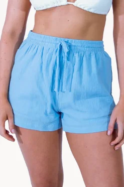 Shorts|Seafolly Crinkle Short Cornflower
