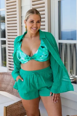 Shorts|Seafolly Crinkle Short Jade