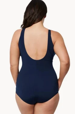 One Pieces|Poolproof Crossover Sheath One Piece Navy