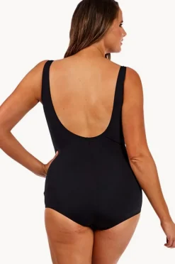 One Pieces|Poolproof Crossover Sheath One Piece Black