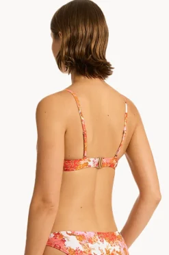 Bikini Tops|Sea Level Daisyfield Balconette Bra Coral
