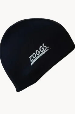 Swim Caps|Zoggs Deluxe Stretch Cap Black