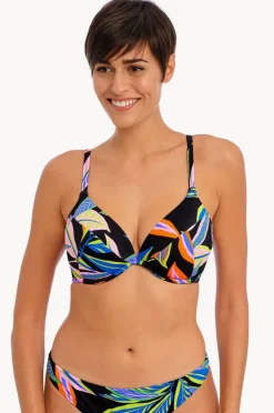 Bikini Tops|Freya Desert Disco G Cup Plunge Bra Black/Multi