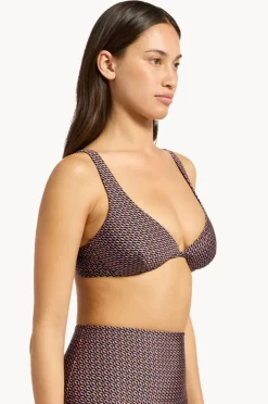 Bikini Tops|Jets Desert Geo Underwire Tri Chocolate