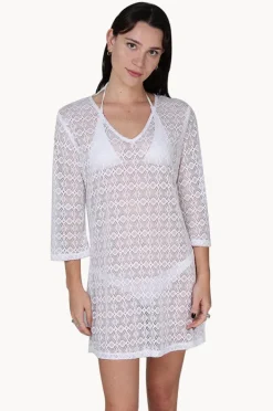 Overswim|J.valdi Diamante V Neck Tunic White
