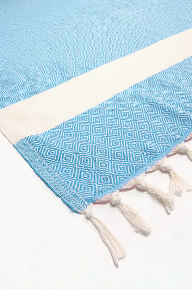 Travel|Towels|Havlu Diamond Turkish Towel Blue