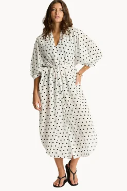 Dresses|Sea Level Dottie Boho Long Shirt Dress
