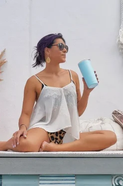 Drinkware|Drinkware|Annabel Trends Double Wall Smoothie Cup 500ml Blue